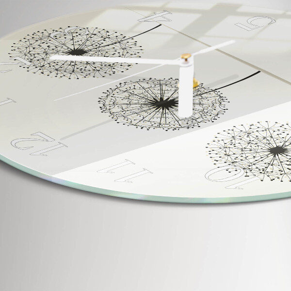 Ronde glazen klok Abstractie