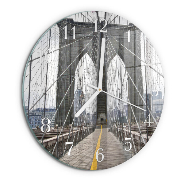 Ronde glazen klok Brooklynbrug