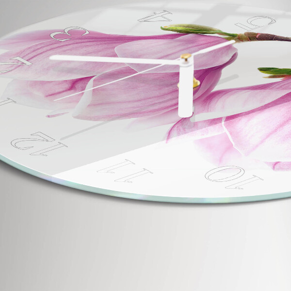 Ronde glazen klok Magnolia