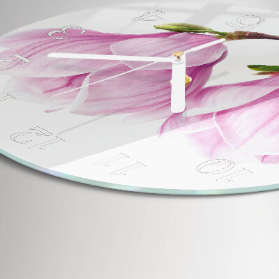 Ronde glazen klok Magnolia
