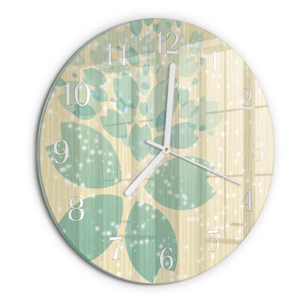 Ronde glazen klok Abstractie