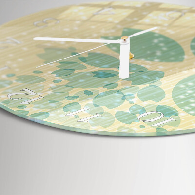 Ronde glazen klok Abstractie