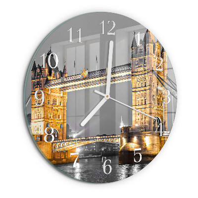 Ronde glazen klok Tower Bridge