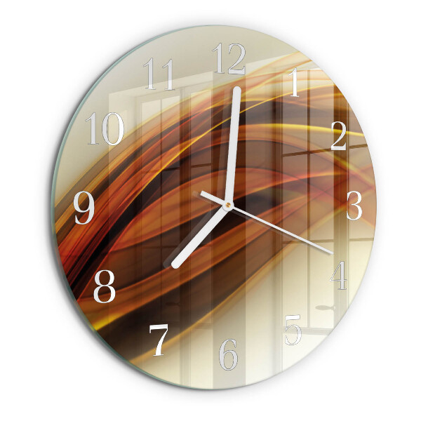 Ronde glazen klok Abstractie
