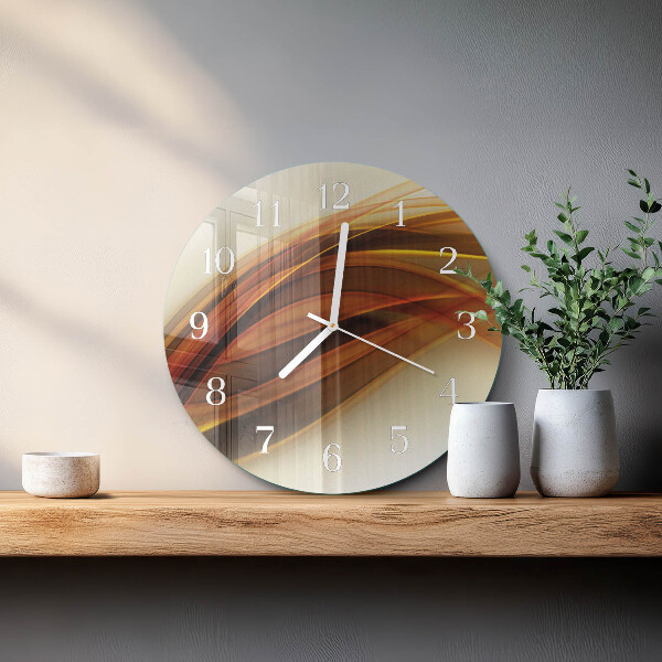 Ronde glazen klok Abstractie