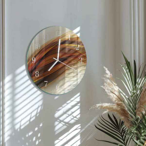 Ronde glazen klok Abstractie
