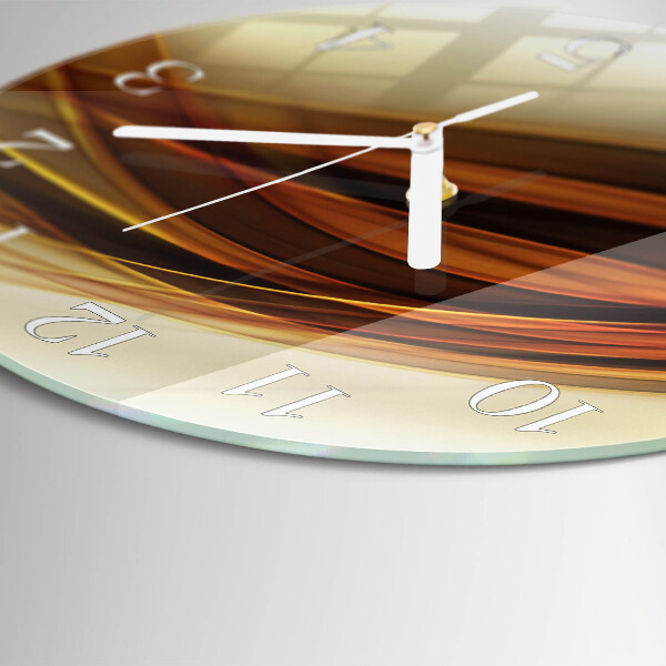 Ronde glazen klok Abstractie
