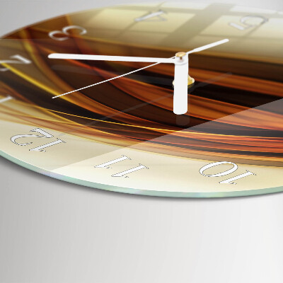 Ronde glazen klok Abstractie