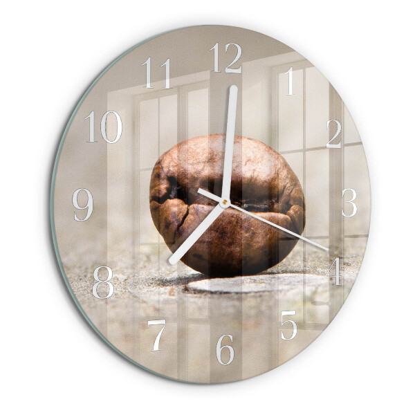 Ronde glazen klok Koffieboon