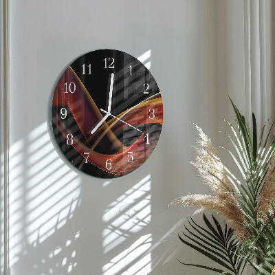 Ronde glazen klok Abstractie
