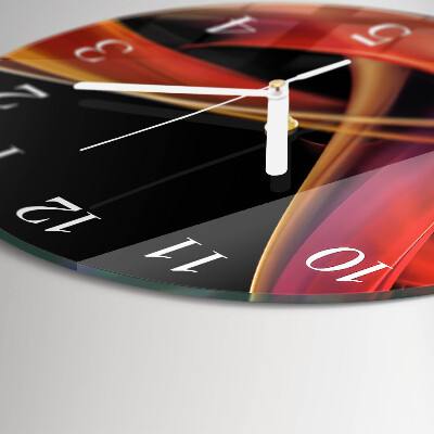 Ronde glazen klok Abstractie