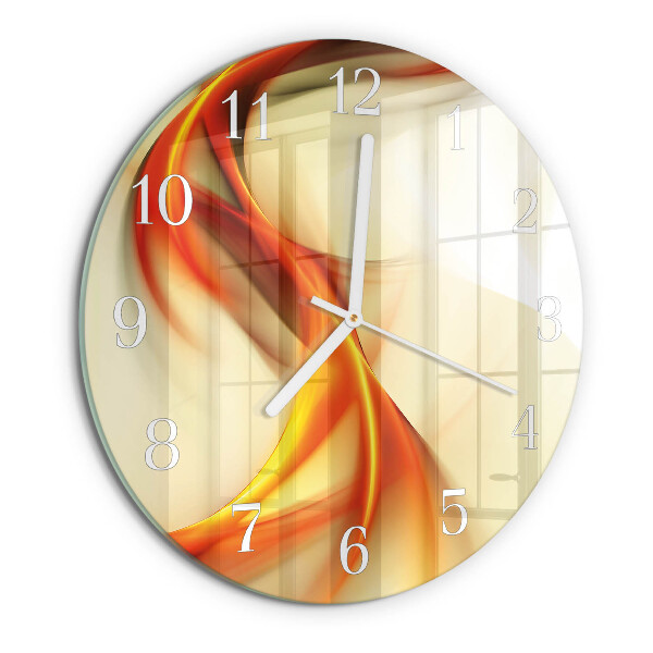 Ronde glazen klok Abstractie