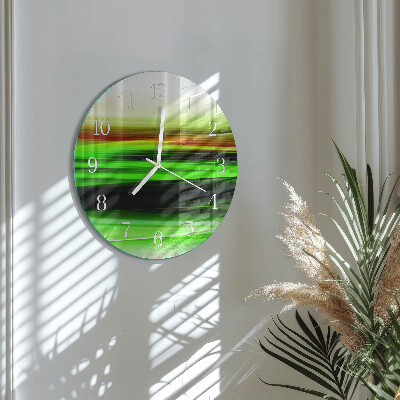 Ronde glazen klok Abstractie