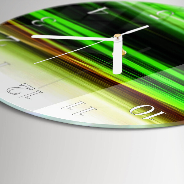 Ronde glazen klok Abstractie
