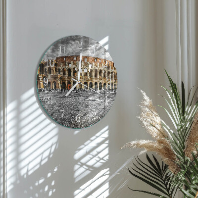Ronde glazen klok Colosseum
