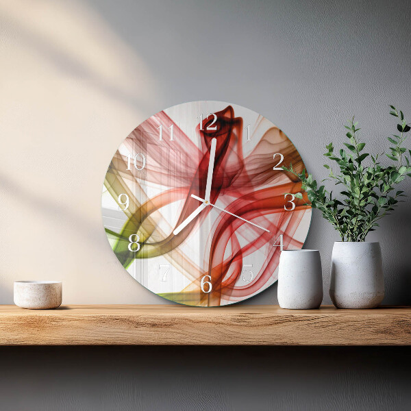 Ronde glazen klok Abstractie