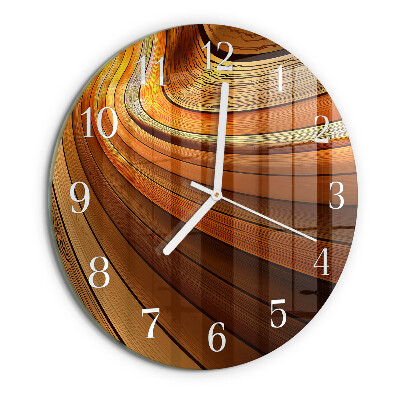 Ronde glazen klok Abstractie