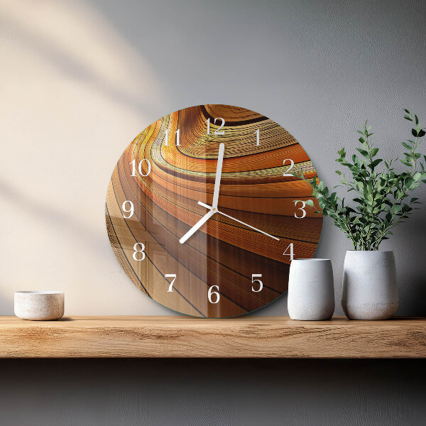 Ronde glazen klok Abstractie
