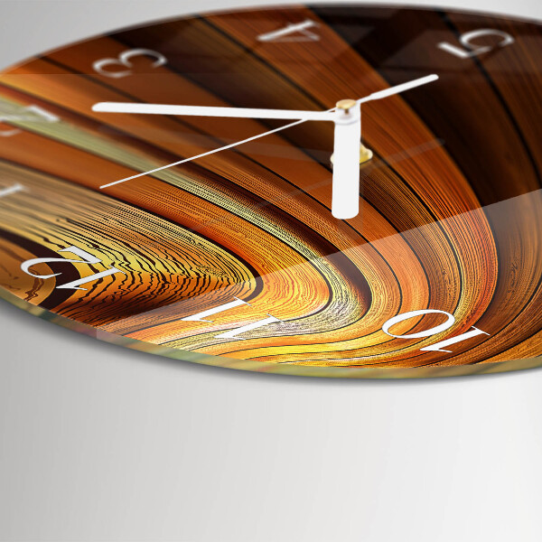 Ronde glazen klok Abstractie