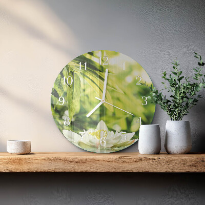 Ronde glazen klok Natuur
