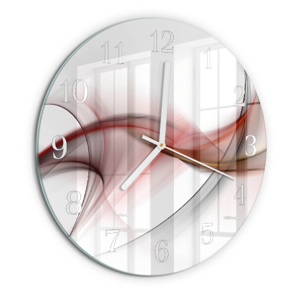 Ronde glazen klok Abstractie