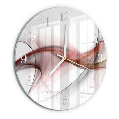 Ronde glazen klok Abstractie