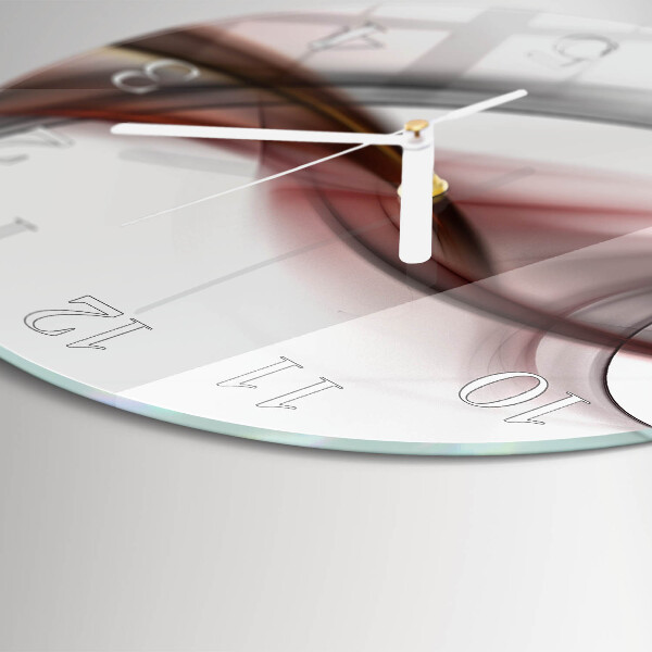 Ronde glazen klok Abstractie