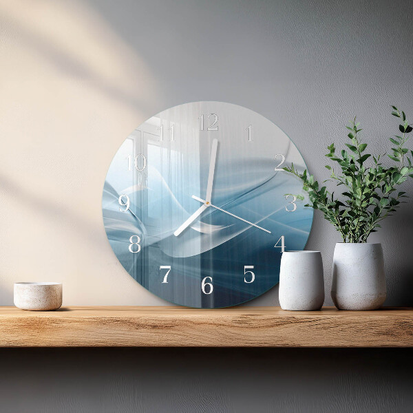 Ronde glazen klok Abstractie