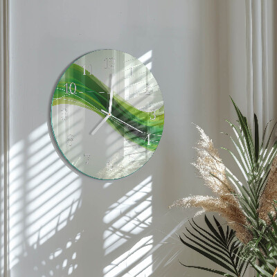 Ronde glazen klok Abstractie