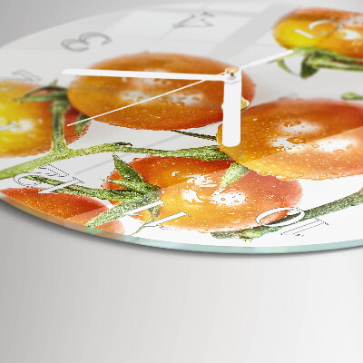 Ronde glazen klok Tomaten