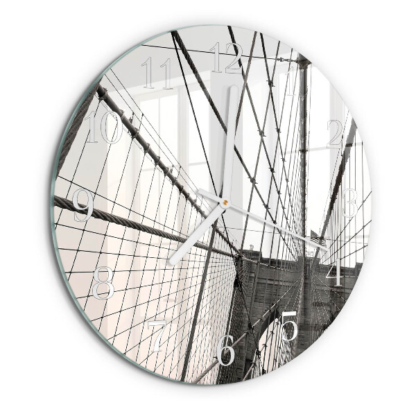Ronde glazen klok Brooklynbrug