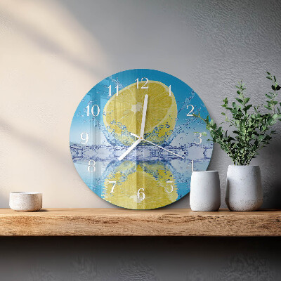 Ronde glazen klok Citroenzuur