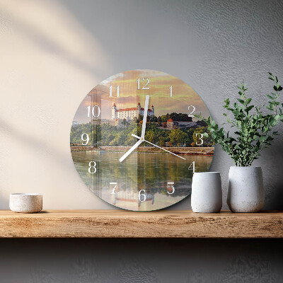 Ronde glazen klok Rivierkasteel