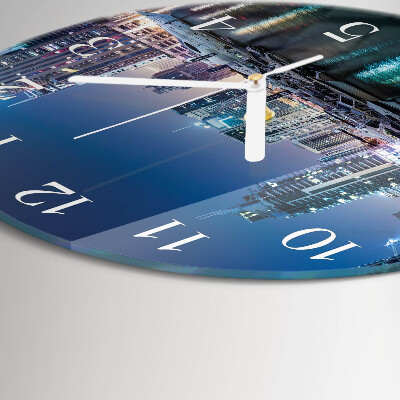 Ronde glazen klok Horizon