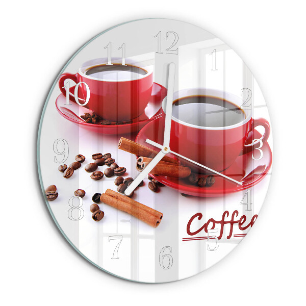 Ronde glazen klok Kopje koffie