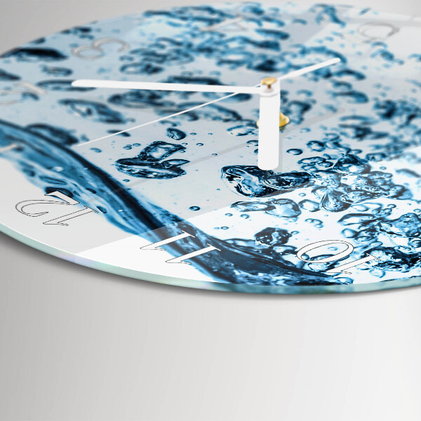 Ronde glazen klok Water