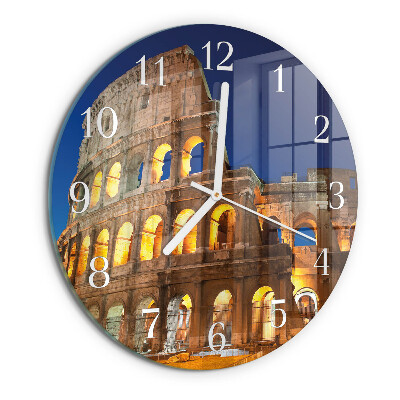 Ronde glazen klok Colosseum