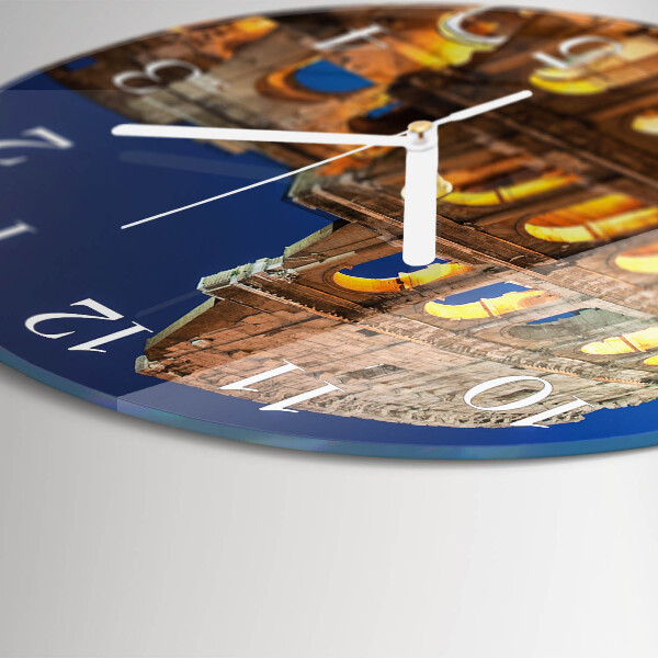 Ronde glazen klok Colosseum
