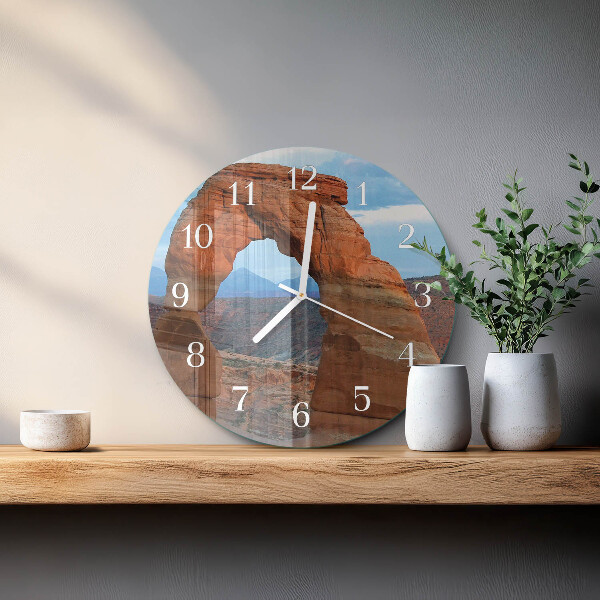 Ronde glazen klok Grand Canyon