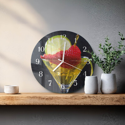 Ronde glazen klok Cocktail