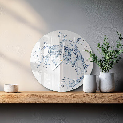 Ronde glazen klok Water