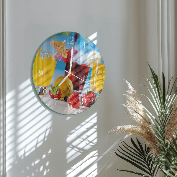 Ronde glazen klok Cocktail