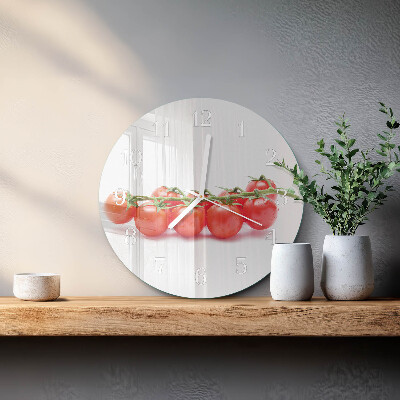 Ronde glazen klok Tomaten