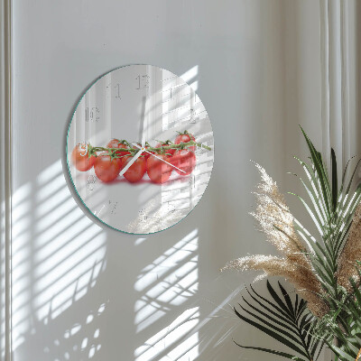 Ronde glazen klok Tomaten