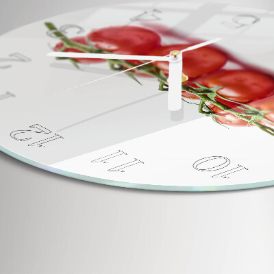 Ronde glazen klok Tomaten