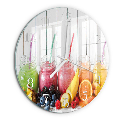 Ronde glazen klok Smoothie