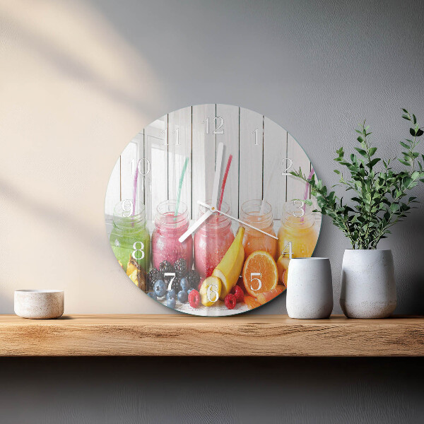 Ronde glazen klok Smoothie
