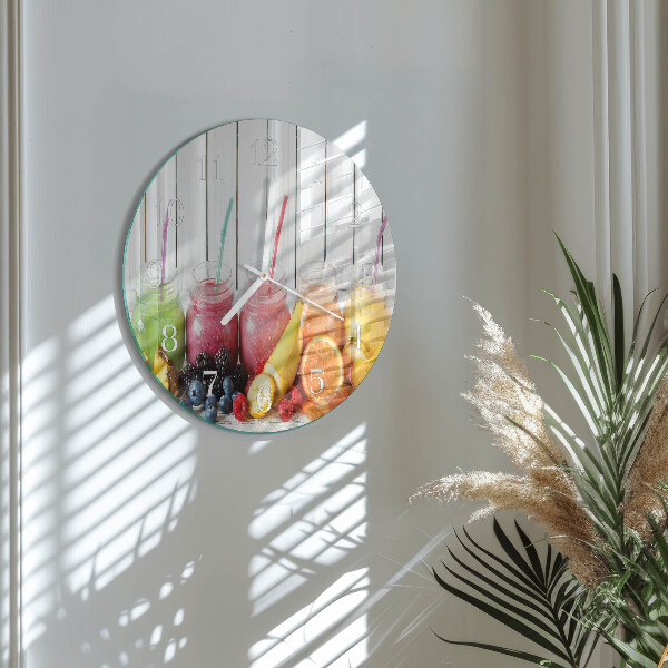 Ronde glazen klok Smoothie