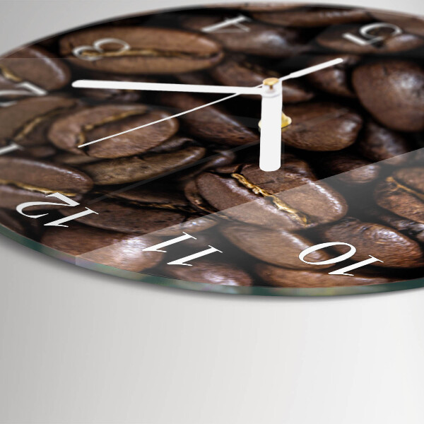 Ronde glazen klok Koffie
