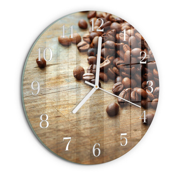 Ronde glazen klok Koffiebonen